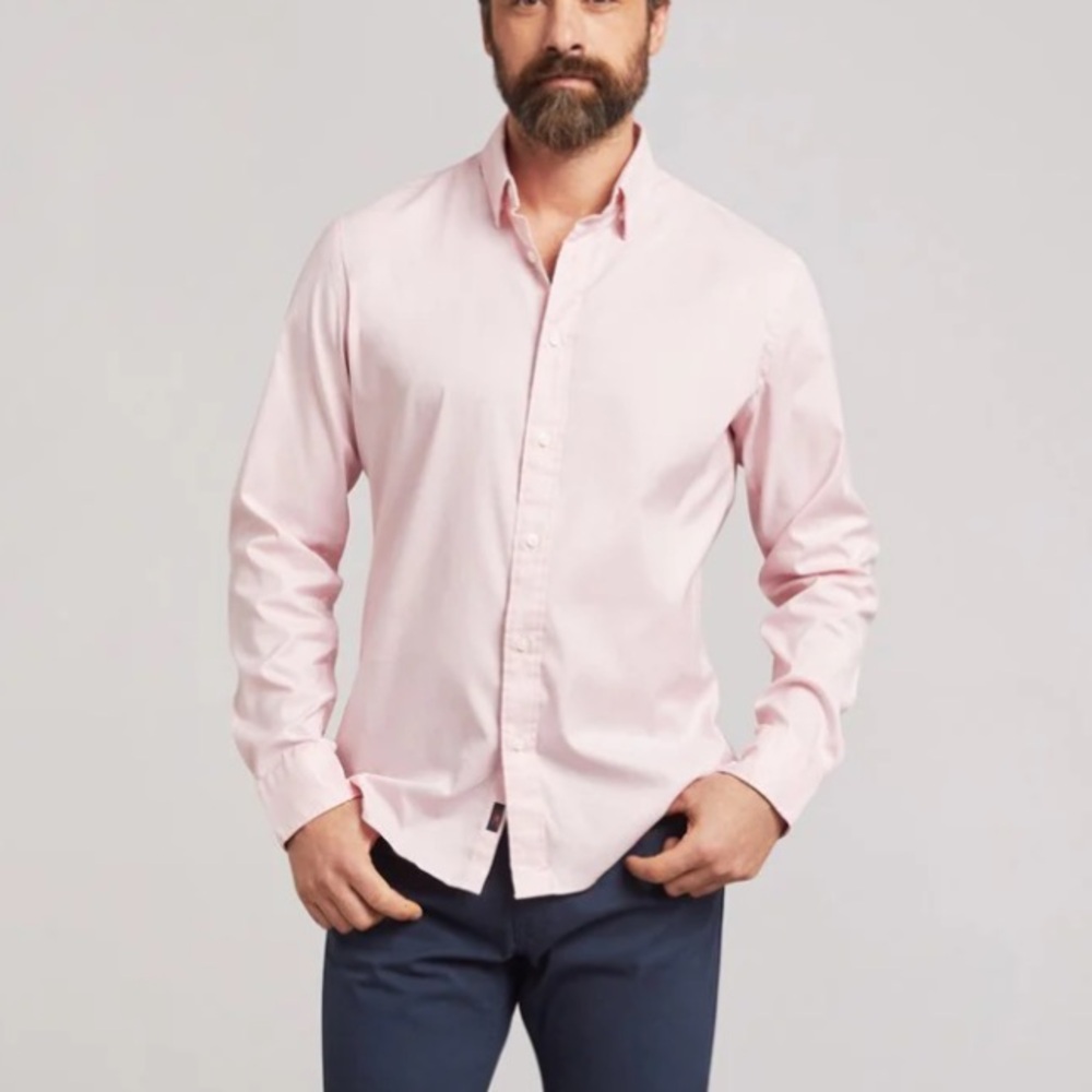 Faherty the movement shirt Pink Casual Button Down Shirt small